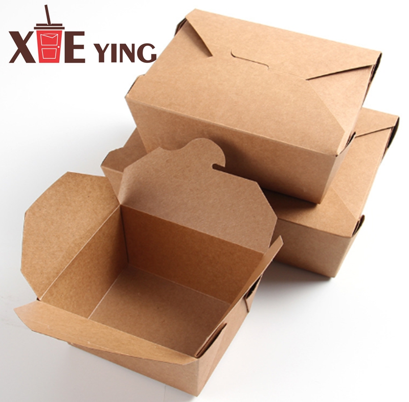 Biodegradable Bamboo Takeaway Take Out Fast Food Packaging Box