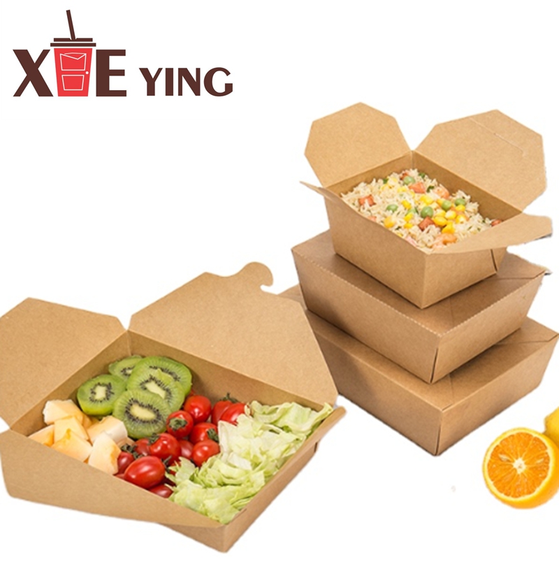 Custom Printed Kraft Paper Salad Bowl with Lid - Buy Paper Bowl, Paper Salad  Bowl, Salad bowl Product on Food Packaging - Shanghai SUNKEA Packaging Co.,  Ltd.