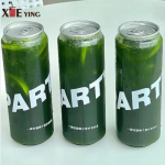 500ml Clear Round Cosmetic Container PET Plastic Jar with Aluminium Lid 