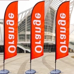 Manufacturer Custom Business Flags Advertising Sports Racing Feather Flag Angled Tear Drop Flag Banners by Signs