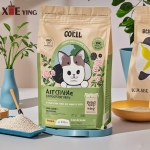 OEM Plastic Pouch Big Size 5kg 10kg 15kg Handle Flat Bottom Resealable Zipper Pet Dog Food Packaging Bags