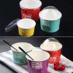 Custom Logo Printed Paper Ice Cream Cup