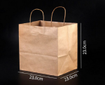 Free charge sample with Customized Paper Shopping Bag