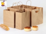 Free charge sample for Custom Printing Tote Kraft Paper Bags