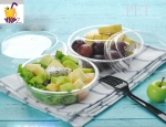 Pet Clear Heart-Shaped Fruit Salad Blister Box